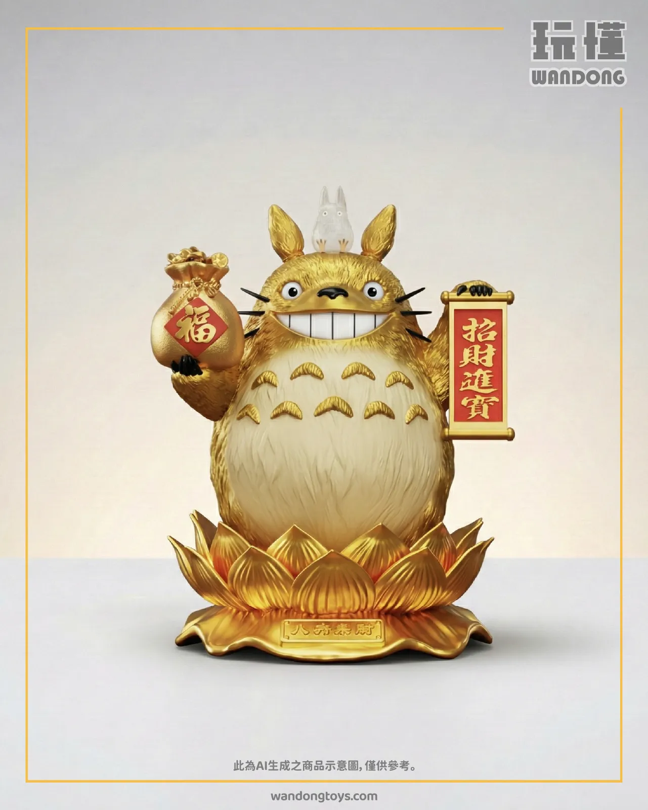 招財黃金龍貓